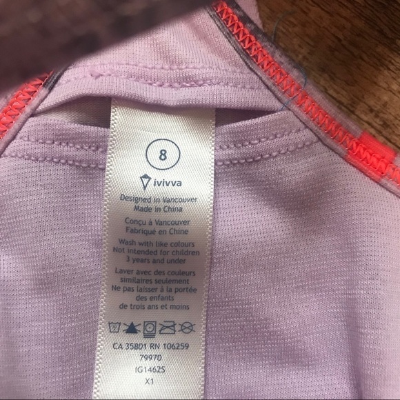 Ivivva Tumblin Tank Lavender Y Back - Picture 4 of 4